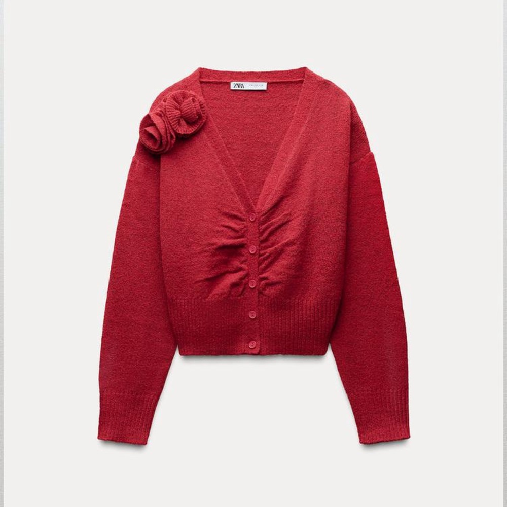 ZARA Bloggers Fav Wool Floral Sweater